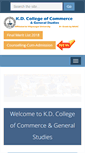Mobile Screenshot of kdcollege.ac.in