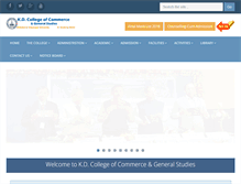 Tablet Screenshot of kdcollege.ac.in